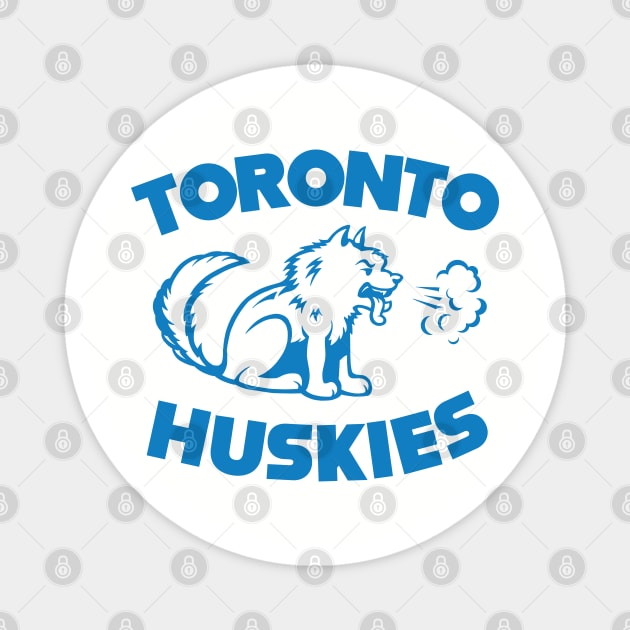 Defunct Toronto Huskies Basketball Retro 1946 Magnet by LocalZonly